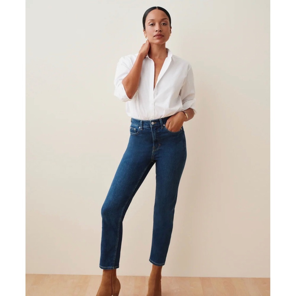 SPANXsculpt® ReDefine Slim Straight Jeans – Medium Indigo – Women's 10 – NWT